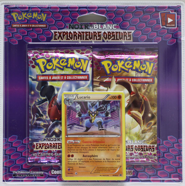 produit 7486 booster pokemon pack evolution explorateurs obscurs lucario francais