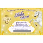 Tickets Bella Sara Ticket Bella Sara Fleurs Du Soleil - Or