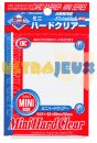 Prot�ges Cartes Format JAP Yu-Gi-Oh! Kmc - Mini Hard Clear ( Transparentes Rigides )