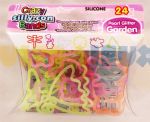  Crazy Bands Crazy Bands - Pearl Glitter Jardin (24 Bracelets)