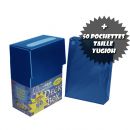 Prot�ges Cartes Format JAP Yu-Gi-Oh! Deck Box Bleue Ultrapro Sp�cial Yugioh + 50 Pochettes