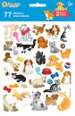   Planche de 75 stickers "Chiens et Chats"
