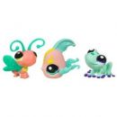 PetShop Trio Littlest PetShop Papillon, Grenouille & Poisson - 1915, 1916, 1917
