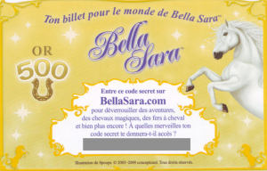 Tickets Ticket Bella Sara Fleurs Du Soleil - Or