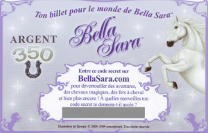 Tickets Ticket Bella Sara Fleurs Du Soleil - Argent
