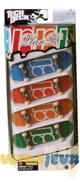 Coffrets de Finger Skate 4 Pack - Plan B - Colour