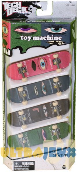 Coffrets de Finger Skate 4 Pack - Toy Machine