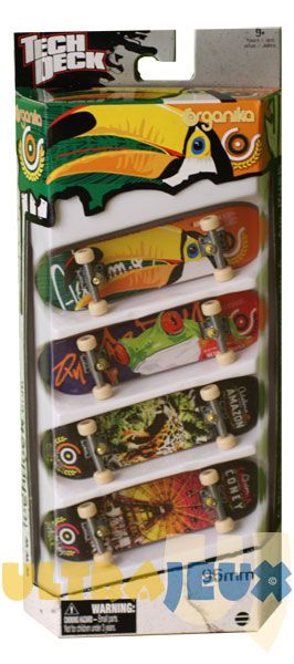 Coffrets de Finger Skate 4 Pack - Organika Skateboards