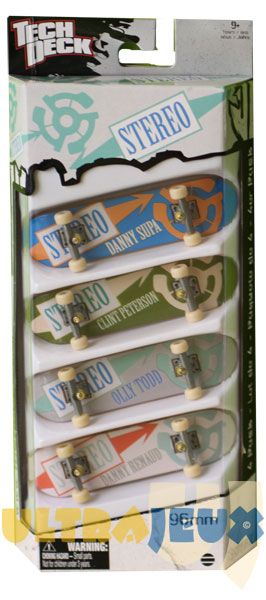 Coffrets de Finger Skate 4 Pack - Stereo
