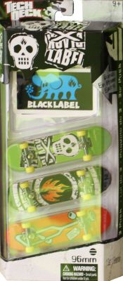 Coffrets de Finger Skate 3 Finger Skate + Stickers Black Label