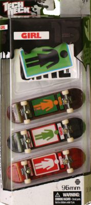 Coffrets de Finger Skate 3 Finger Skate + Stickers Girl