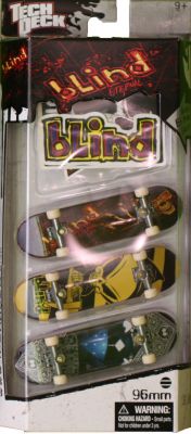 Coffrets de Finger Skate 3 Finger Skate + Stickers Blind