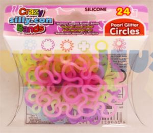  Crazy Bands - Pearl Glitter Cercles (24 Bracelets)