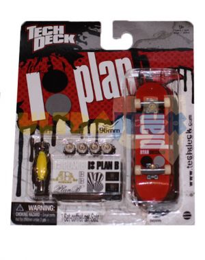 Finger Skate 1 Finger Skate + Accessoires Plan B Red