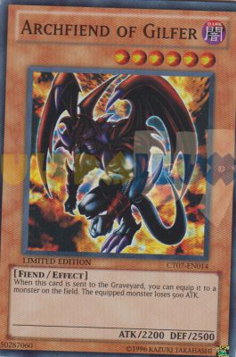 Cartes Sp�ciales Archfiend Of Gilfer - Archd�mon De Gilfer