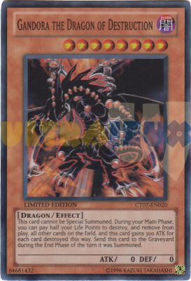 Cartes Sp�ciales Gandora The Dragon Of Destruction (ct07)
