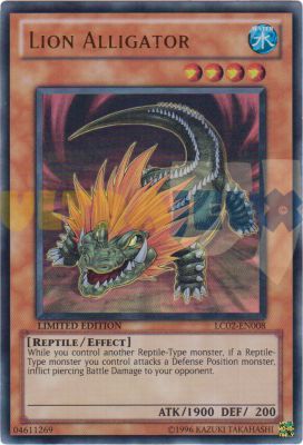 Cartes Sp�ciales Lion Alligator (en Anglais)