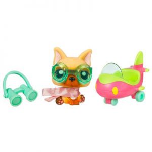 PetShop avec Accessoires Le Chien Et Son Avion