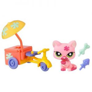 PetShop avec Accessoires Le Chat Et Son V�lo