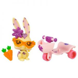 PetShop avec Accessoires Le Lapin Et Son Scoot